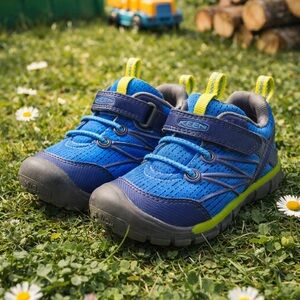 KEEN Toddler Sneakers | Blue & Lime | Size 7